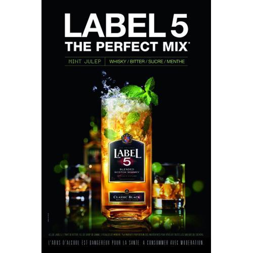 Affiche Publicitaire Label 5 The Perfect Mix on Productcaster.