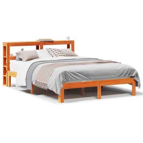 Vidaxl Cadre De Lit Sans Matelas Cire Marron 120x190cm Bois Pin Mas... on Productcaster.