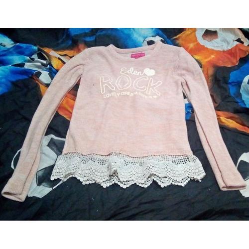 Pull Tunique Rose Eden Rock Taille 12 Ans Dentelle .. on Productcaster.