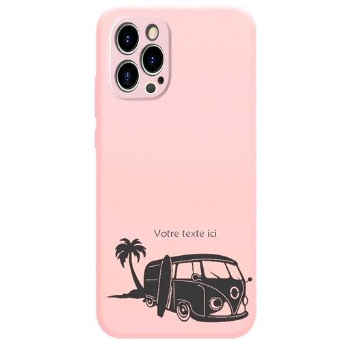 Coque Rose Iphone 12 Pro Van Hawai Surf Personnalisee on Productcaster.