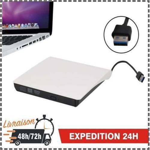 Lecteur Graveur DVD CD Externe USB 3.0 Ultra Slim Portable- Graveur... on Productcaster.