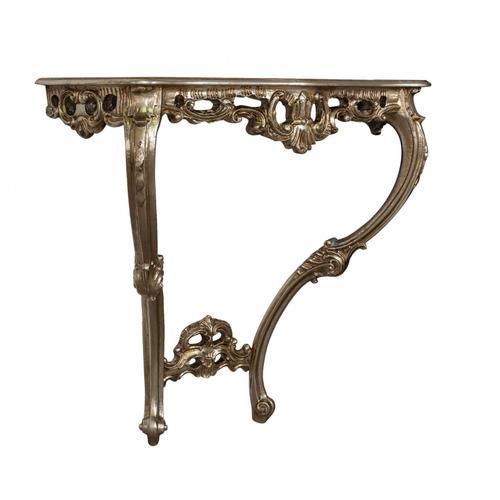 Table Console En Bois En Finition Feuille D'argent Antique Made In ... on Productcaster.