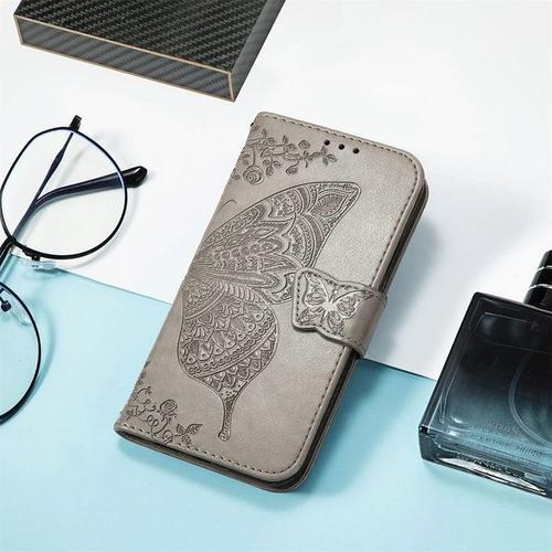 Étui Portefeuille À Rabat Papillon En Cuir Pour Huawei P20 P30 Lite... on Productcaster.