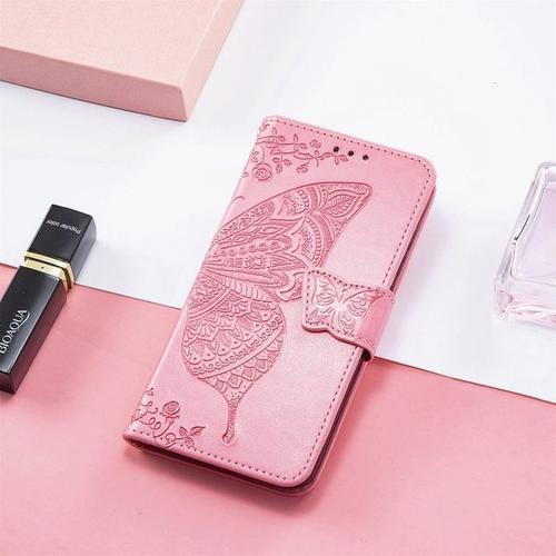 Étui Portefeuille À Rabat Papillon En Cuir Pour Huawei P20 P30 Lite... on Productcaster.