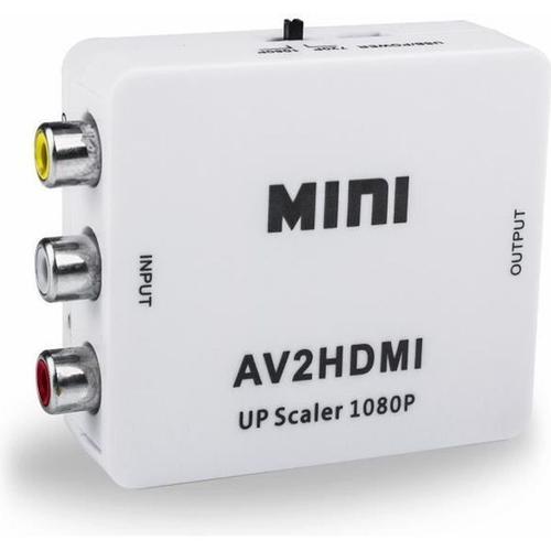 RCA vers HDMI Mini 1080P RCA Composite CVBS AV vers HDMI Adaptateur... on Productcaster.