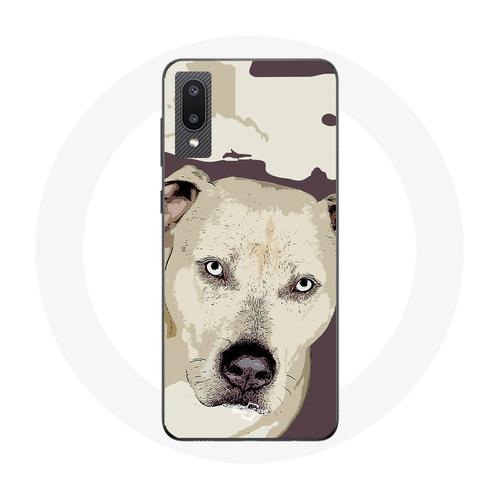 Coque Pour Samsung Galaxy A02 Chien De Pitbull Blanc on Productcaster.