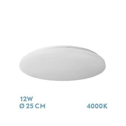 Plafonnier Tadeo 12w 4000k Blanc 5,5x25x25cm 1180lm on Productcaster.