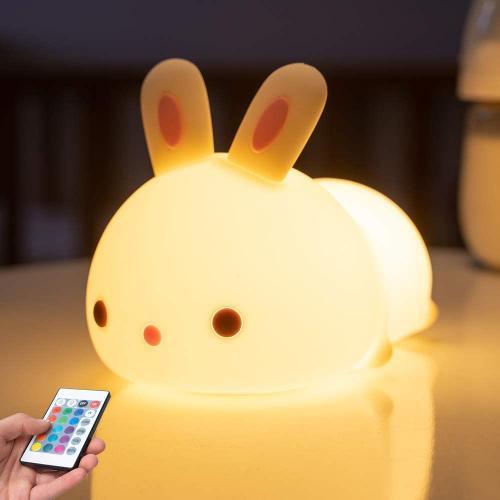 Veilleuse Enfant,Veilleuse Bébé Fille Lapin ,Veilleuse Led Recharge... on Productcaster.