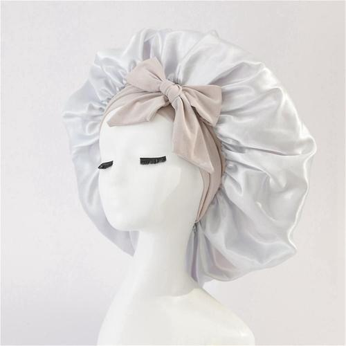 Women Hat Night Sleeping Shower Cap High Elastic Hair Bonnet Hat He... on Productcaster.