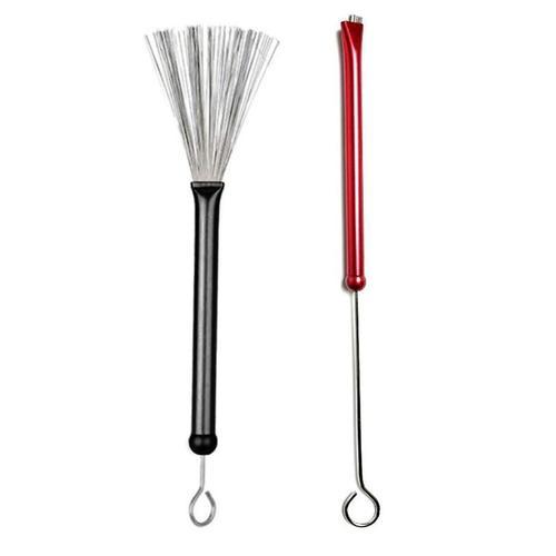 2 Pack Percussion Brushes, Professional Wire Brushes, Jazz Drum Bru... on Productcaster.