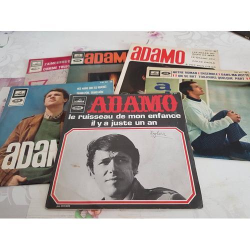 6 Vinyles 45 Tours Adamo on Productcaster.