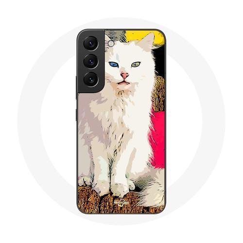 Coque Pour Samsung Galaxy S22 Turc De Van Chat Blanc Aux Yeux Bleu ... on Productcaster.