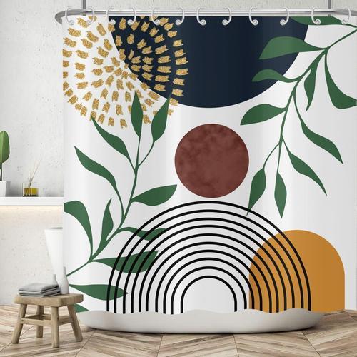 Rideau de Douche Boho 120x200 cm, Art Abstrait Moderne Style Boho M... on Productcaster.