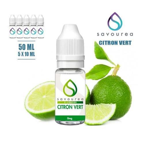 E-liquide SAVOUREA 50ML saveur CITRON VERT avec 6MG de nicotine (5x... on Productcaster.