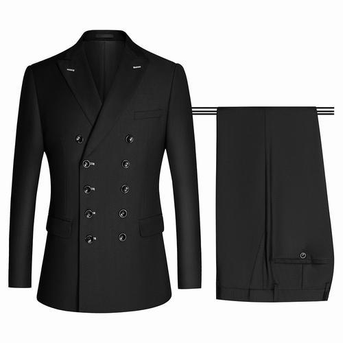 (Veste+Pantalon)Costume Homme 2 Pièces De Slim Uni Fit Grande Vêtem... on Productcaster.