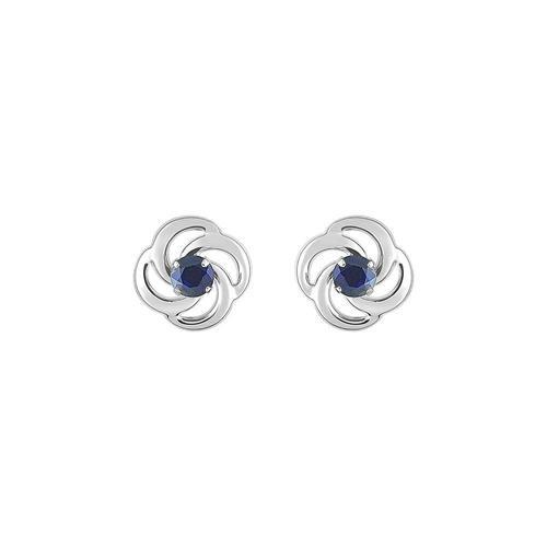 Boucles D'oreilles Femme - Saphir - Or 18 Carats on Productcaster.