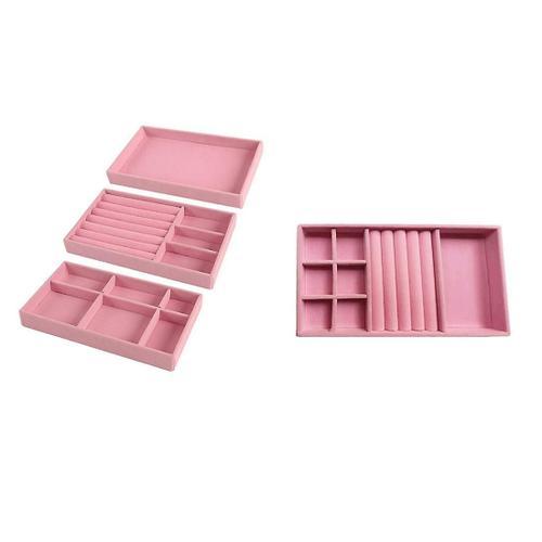 Jewelry Display Storage Box Desktop Finishing Makeup Storage Tray E... on Productcaster.