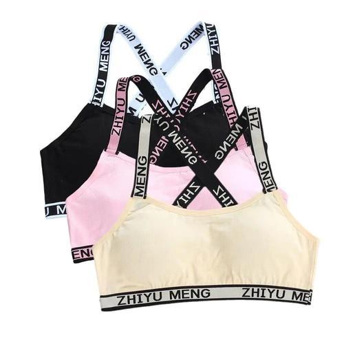 Soutien-gorge en coton pour jeune fille,3 pièces,sous-vêtements pou... on Productcaster.