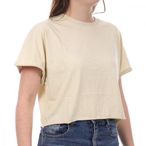 T-Shirt Crop Jaune Jdy Femme Agnes on Productcaster.