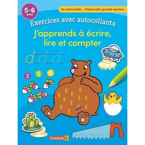 J'apprends À Écrire, Lire Et Compter - Exercices Avec Autocollants on Productcaster.