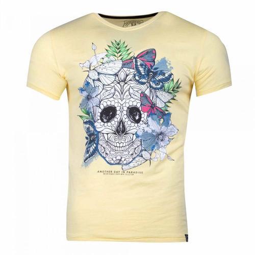 T-Shirt Jaune Homme La Maison Blaggio Mexico on Productcaster.