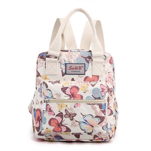 Sac a dos en nylon pour femme et fille sac a dos de voyage imprime ... on Productcaster.