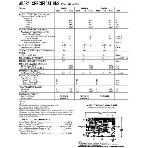 AD584JH Voltage Reference Module Board Programmable 4 Channel DAC A... on Productcaster.