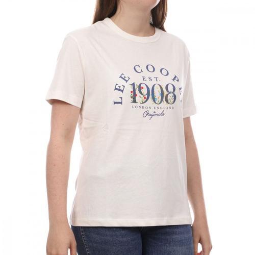 T-Shirt Beige Femme Lee Cooper Ocilia on Productcaster.