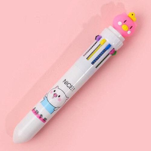 Stylo À Bille 10 Couleurs,Nouveauté Mignon Kawaii,Stylo Gel D'écrit... on Productcaster.