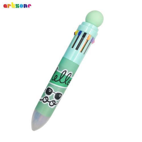 Kawaii ? Stylo À Bille Épais Multicolore 12 Couleurs,Joli Dessin An... on Productcaster.