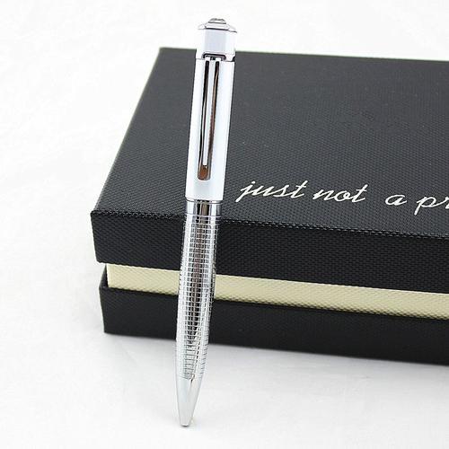 Stylo À Bille De Luxe En Diamant Argenté,Stylo À Bille En Acier Et ... on Productcaster.