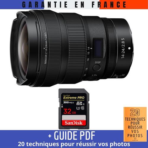 Nikon Z 14-24mm f/2.8 S + 1 SanDisk 32GB UHS-II 300 MB/s + Guide PD... on Productcaster.