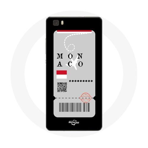 Coque Pour Huawei P8 Lite Billet D'avion Monaco on Productcaster.