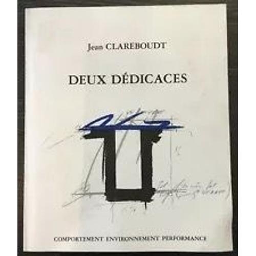 Jean Clareboudt Deux Dédicaces on Productcaster.