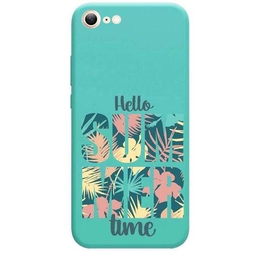 Coque Bleu Vert Turquoise Iphone 7 8 Et Se 2020 Et 2022 Hello Summe... on Productcaster.