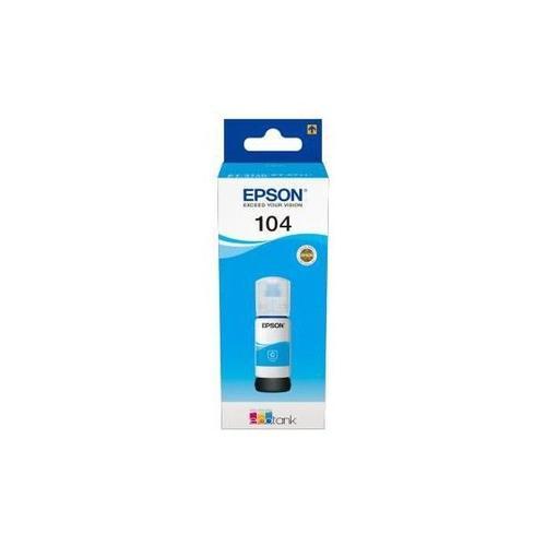 EPSON Kit de Remplissage d'Encre Epson EcoTank 104 - Cyan - Jet d'e... on Productcaster.