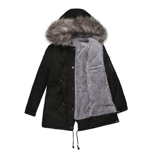 Parka Femmes - Plus De Velours - À Capuche - Xd314 on Productcaster.