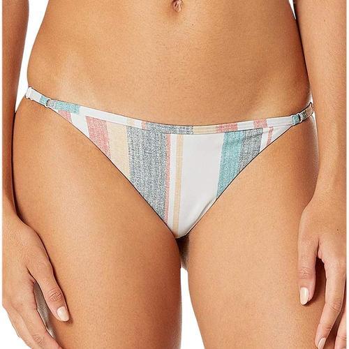 Bas De Bikini Blanc À Rayures Femme Roxy Printed Beach Classics on Productcaster.