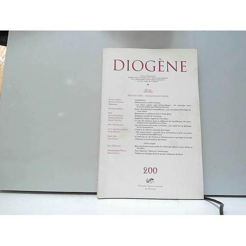 Diogène, Revue Trimestrielle N°200 2002 on Productcaster.