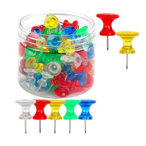 Giant Push Pins 100-Pack Large Thumbtacks Used For Cork Board Bulle... on Productcaster.