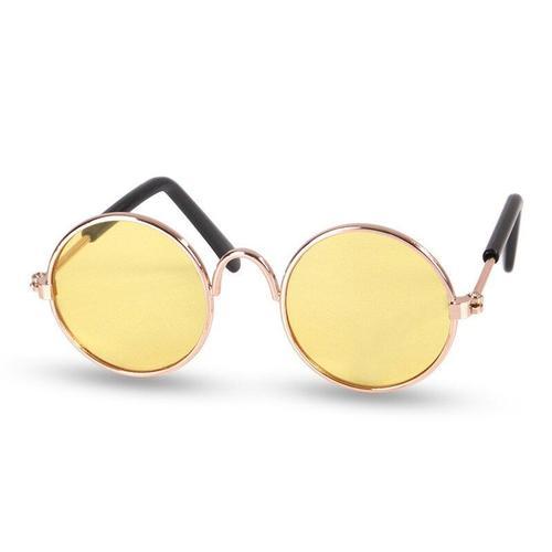 Lunettes De Soleil Rondes Vintage Pour Animaux De Compagnie,Accesso... on Productcaster.