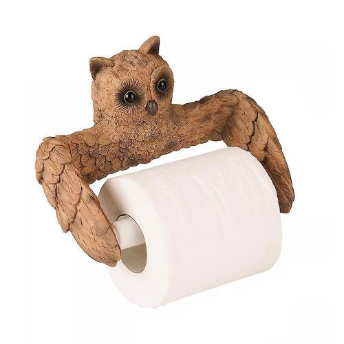 Novelty Owl Toilet Paper Holder Toilet Tissue Holder for Restroom H... on Productcaster.