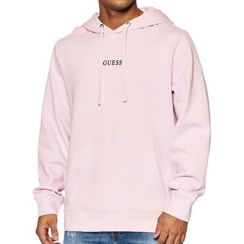 Sweat À Capuche Mauve Homme Guess Essential on Productcaster.