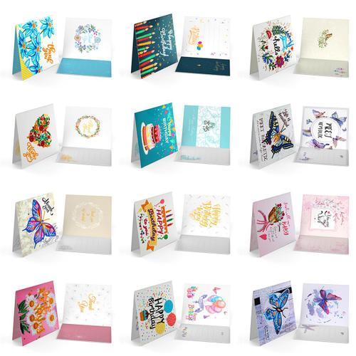 Cartes de v¿ux d'anniversaire pour famille et amis, 12 pièces, bric... on Productcaster.