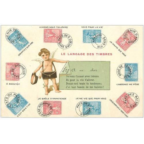 Carte Postale Le Langage Des Timbres 2020 on Productcaster.