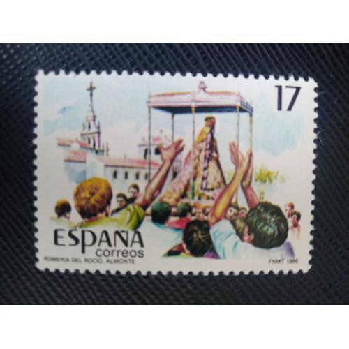 Timbre Espagne Yt 2463 Notre-Dame De La Rosée. Almonte 1986 ( 04060... on Productcaster.