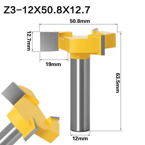 Z3-12mm shank Fraise à rainurer de Type T, tige de 6mm 6.35mm 8mm, ... on Productcaster.