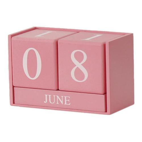 Wooden Perpetual Calendar Wooden Desk Block Calendar-Permanent Bloc... on Productcaster.