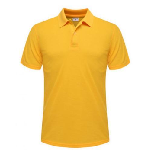 Polo Homme À Manches Courtes Jaune on Productcaster.