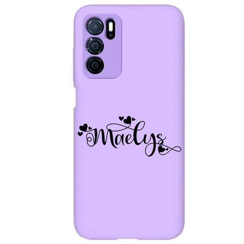 Coque Violet Oppo A16 Et A16s Avec Votre Prenom 26 Petit Coeur on Productcaster.